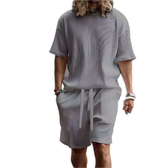 Herren-Sommer-Set | Zweiteilig | Hemd und Kurze Hosen