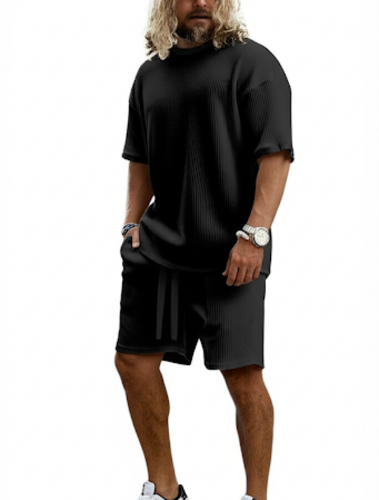 Herren-Sommer-Set | Zweiteilig | Hemd und Kurze Hosen