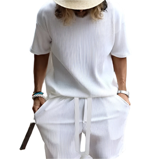Herren-Sommer-Set | Zweiteilig | Hemd und Kurze Hosen