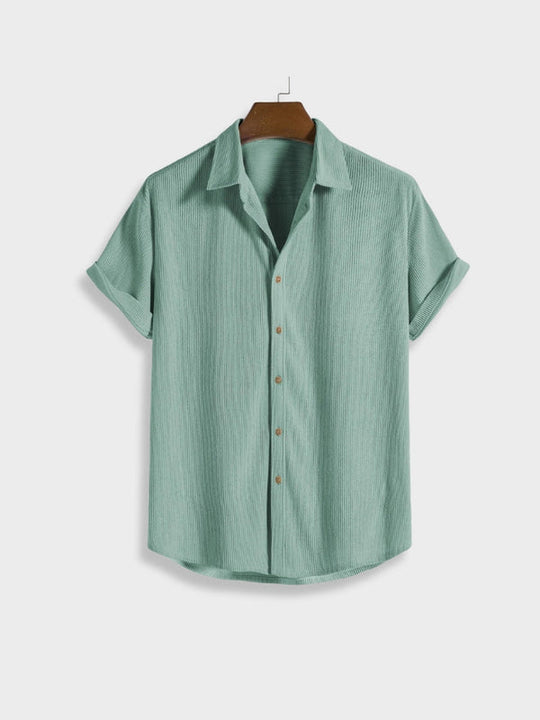 Knöpfbares Cord-Sommer-Set für Herren | Zweiteilig