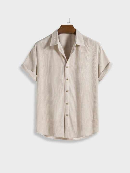 Knöpfbares Cord-Sommer-Set für Herren | Zweiteilig