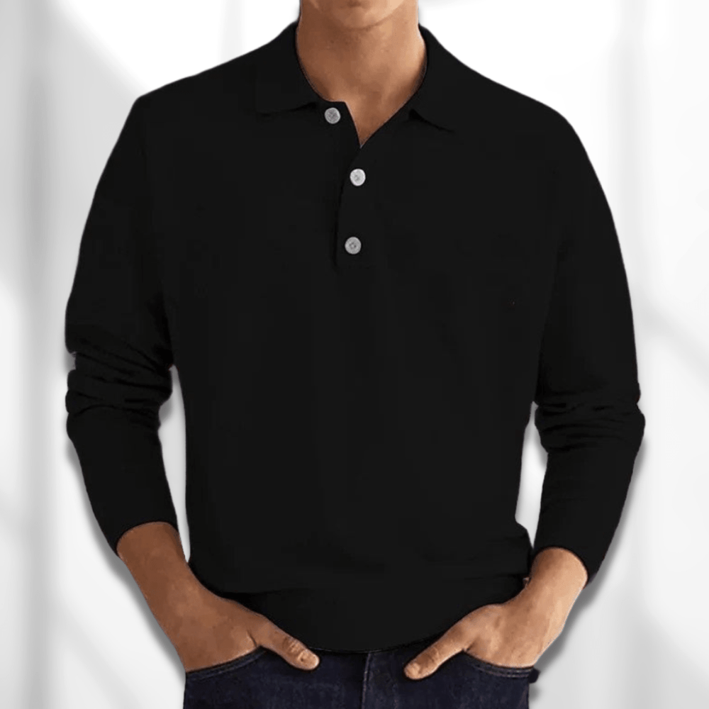 Langärmliges Klassisches Poloshirt für Herren