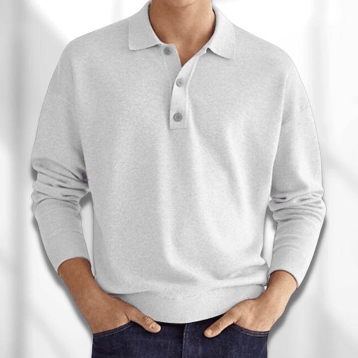 Langärmliges Klassisches Poloshirt für Herren