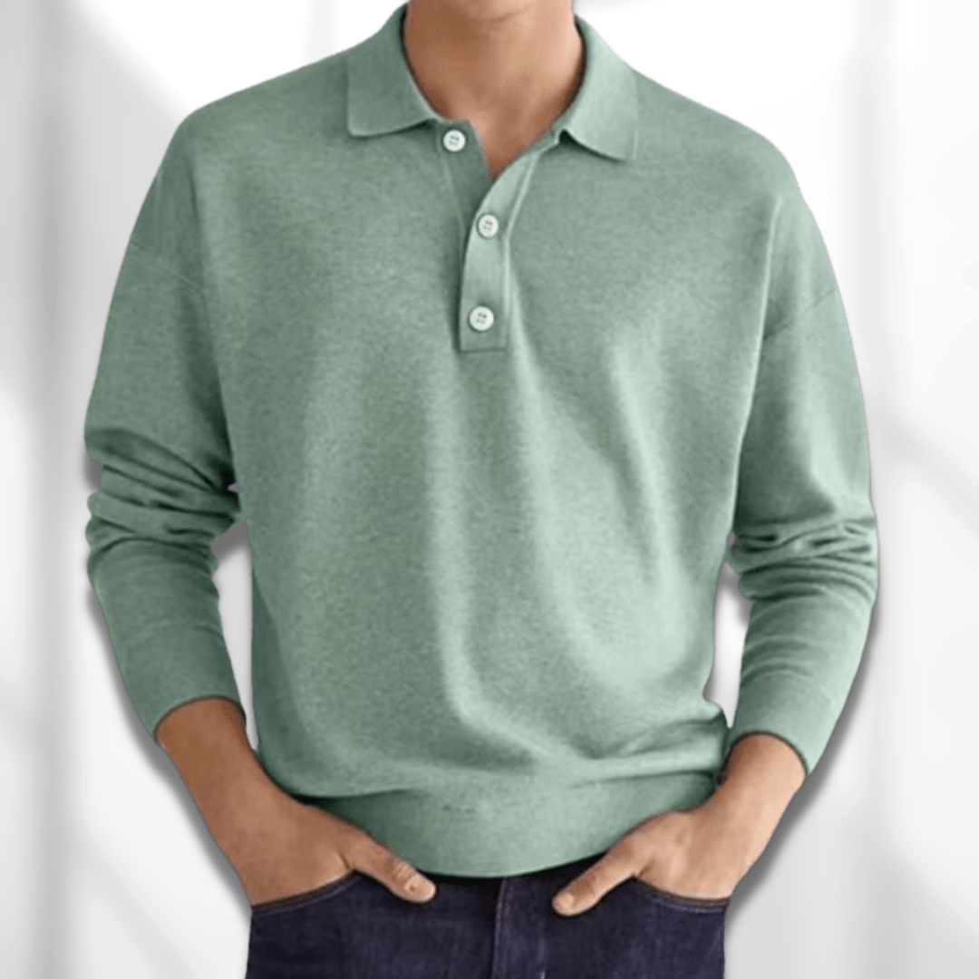 Langärmliges Klassisches Poloshirt für Herren