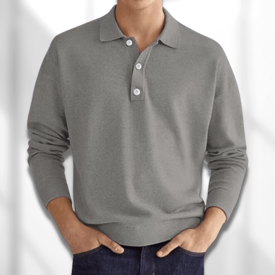 Langärmliges Klassisches Poloshirt für Herren