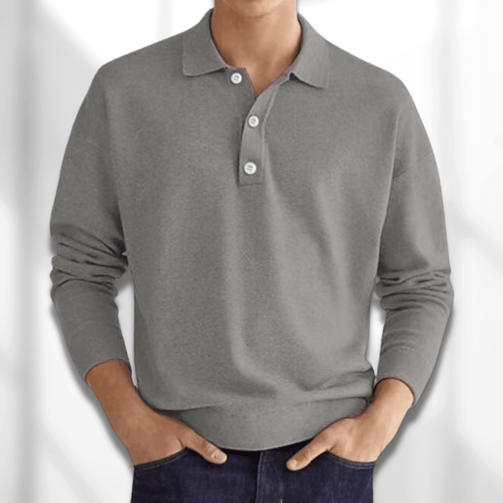 Langärmliges Klassisches Poloshirt für Herren