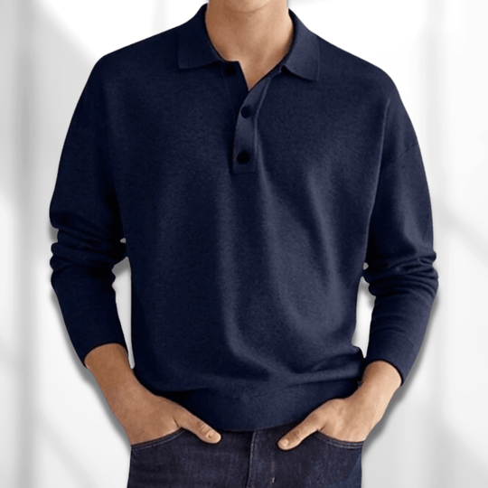Langärmliges Klassisches Poloshirt für Herren