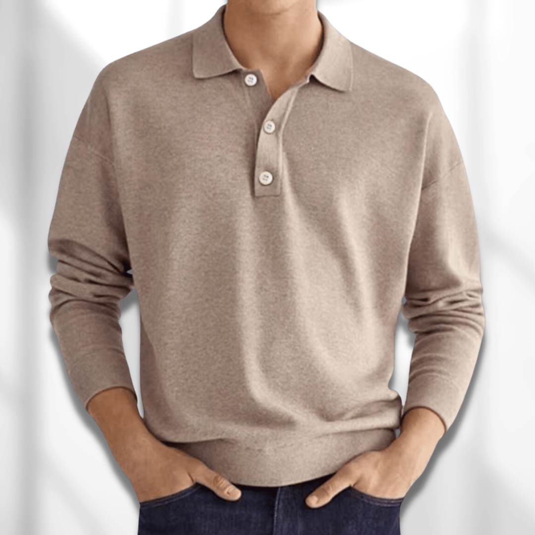 Langärmliges Klassisches Poloshirt für Herren