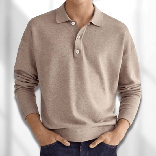 Langärmliges Klassisches Poloshirt für Herren