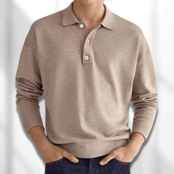 Langärmliges Klassisches Poloshirt für Herren