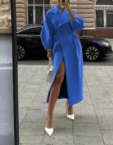 Damen Trenchcoat mit dickem Revers