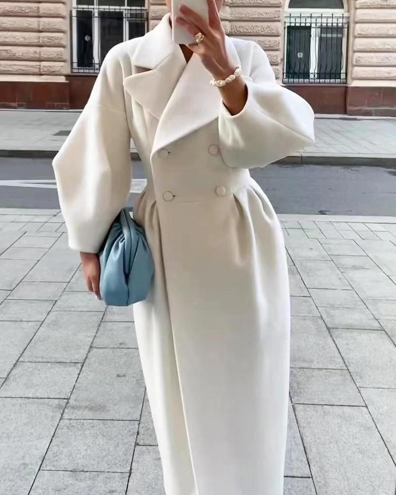 Damen Trenchcoat mit dickem Revers
