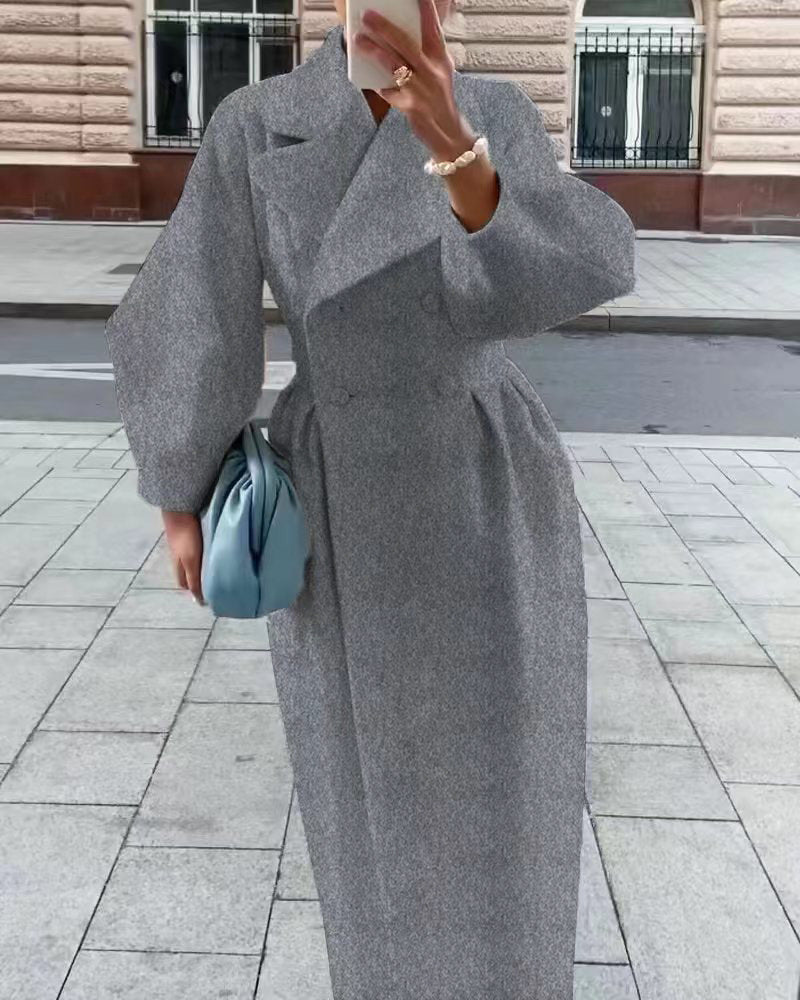 Damen Trenchcoat mit dickem Revers