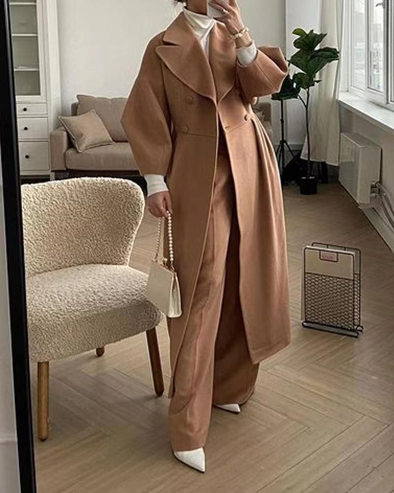 Damen Trenchcoat mit dickem Revers