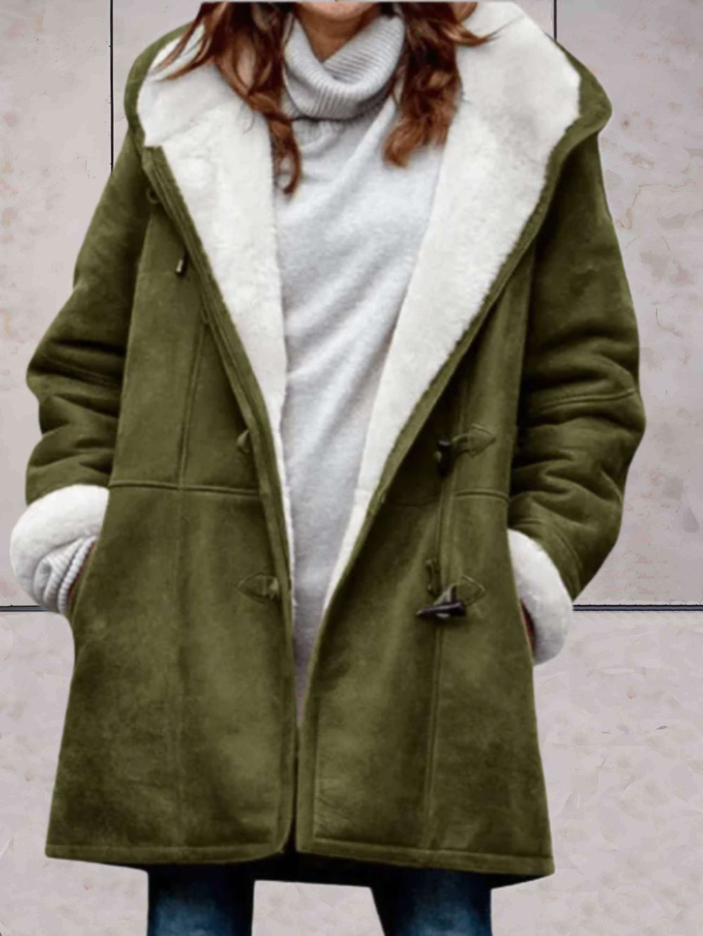 Wintermantel für Damen | Weicher, mit Fleece gefütterter, warmer Mantel