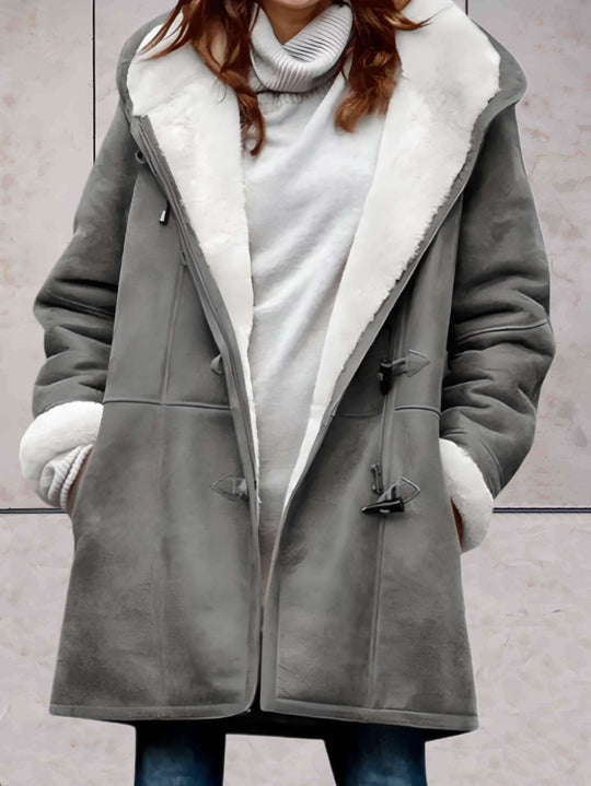 Wintermantel für Damen | Weicher, mit Fleece gefütterter, warmer Mantel