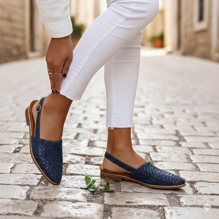 Gewebte Slingbacks