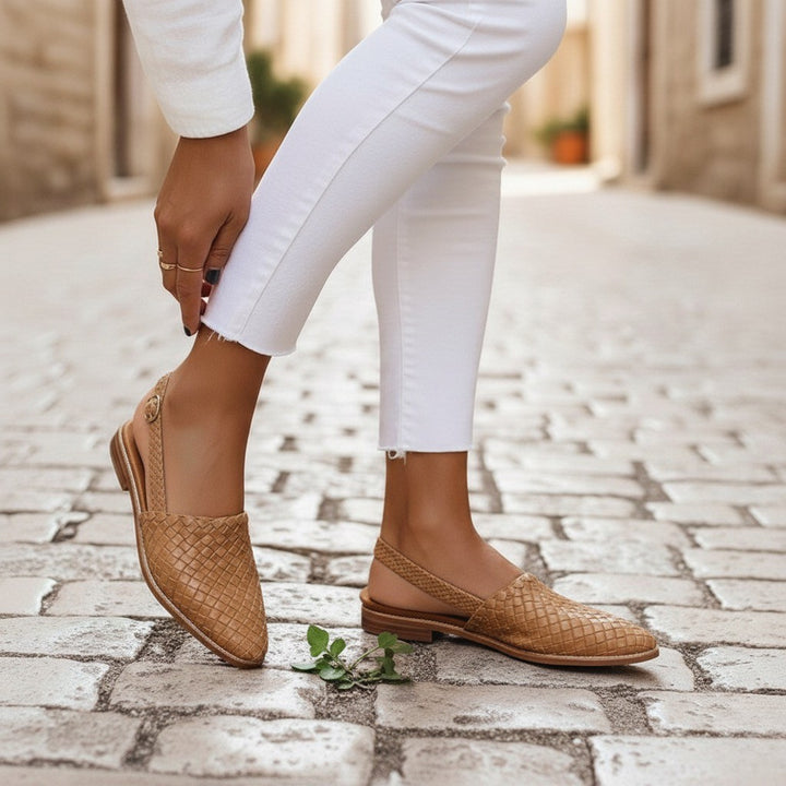 Gewebte Slingbacks