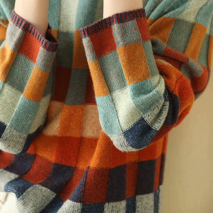 Pullover für Damen | Schachbrettmuster