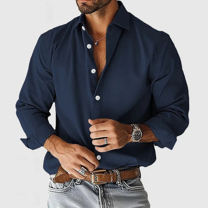 Relaxed Fit Shirt for Men | Long Sleeve