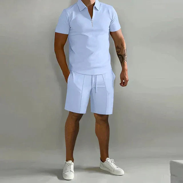 Herren Poloshirts und Kurze Hosen Set | Zweiteilig