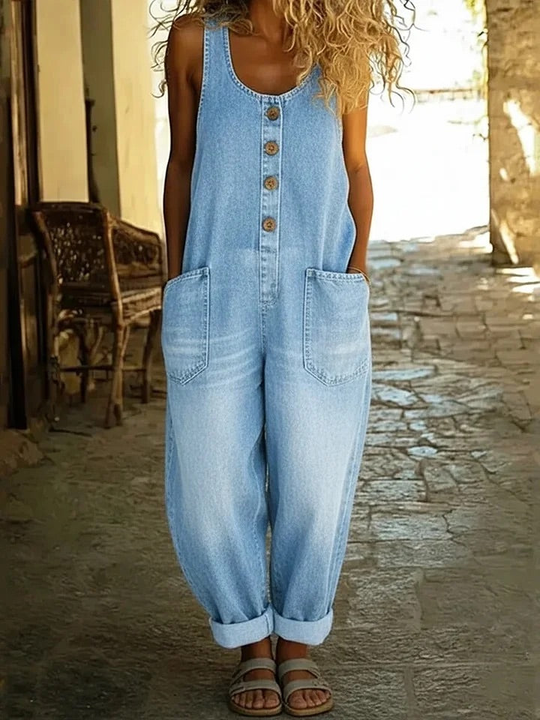 rmelfreier_Damen_Jumpsuit_aus_Vintage_Baumwoll_Denim_mit_Kn_pfen_9