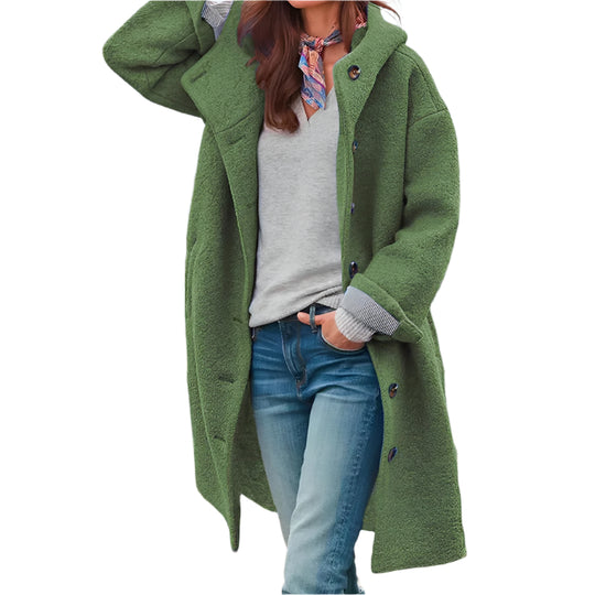 Schicker dicker Wintermantel für Damen
