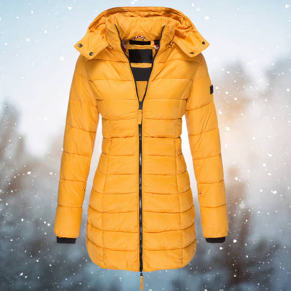 Schmal geschnittener Winter-Puffermantel für Damen
