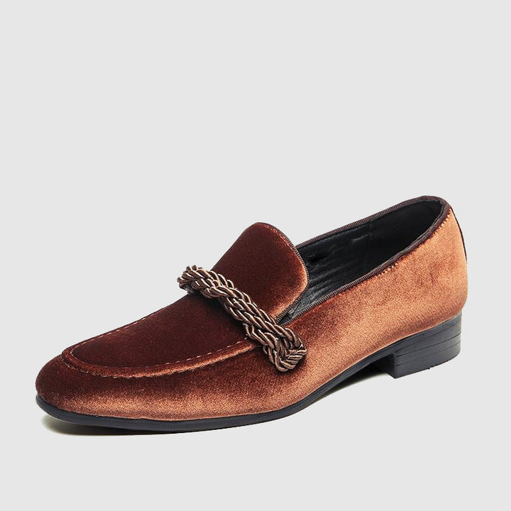 Wildleder Loafer mit Kordel-Detail für Herren