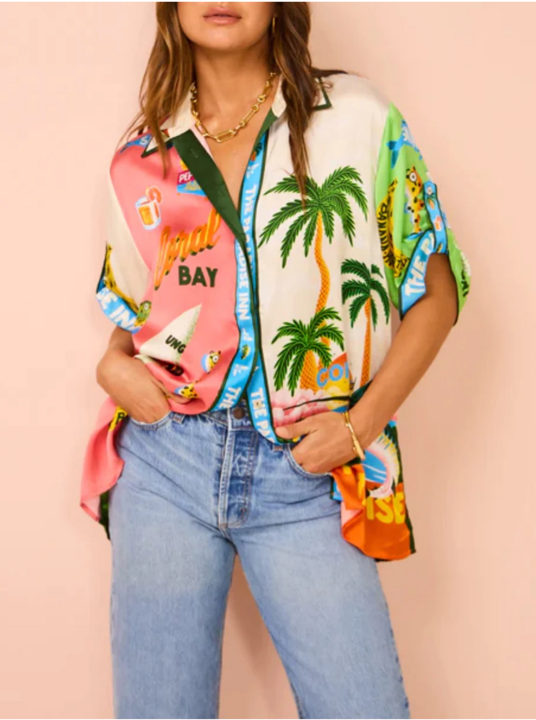 Damen Strand Druck Top und Hose Set | Zweiteilig