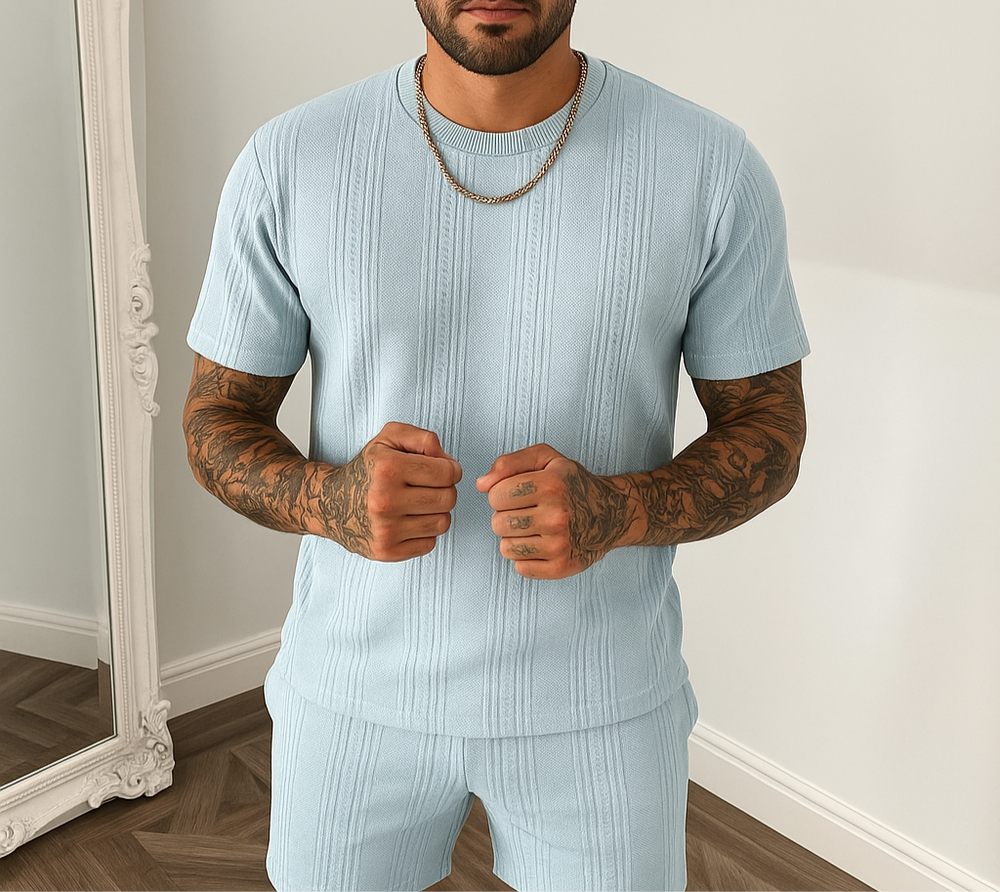 Sommer-Set für Herren | Hemd und Kurze Hosen