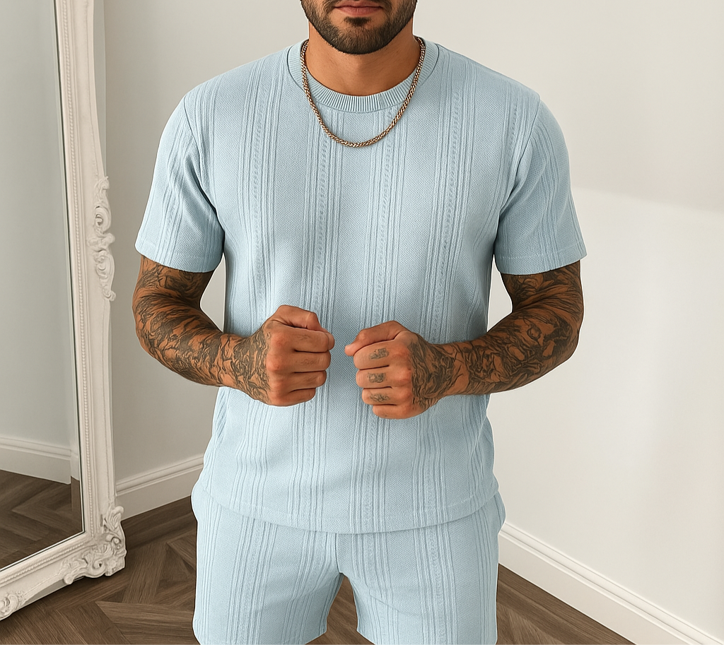 Sommer-Set für Herren | Hemd und Kurze Hosen