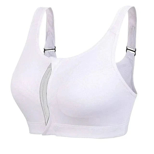 Sport-BH mit Front-Reißverschluss für Damen | Verstellbare Riemen