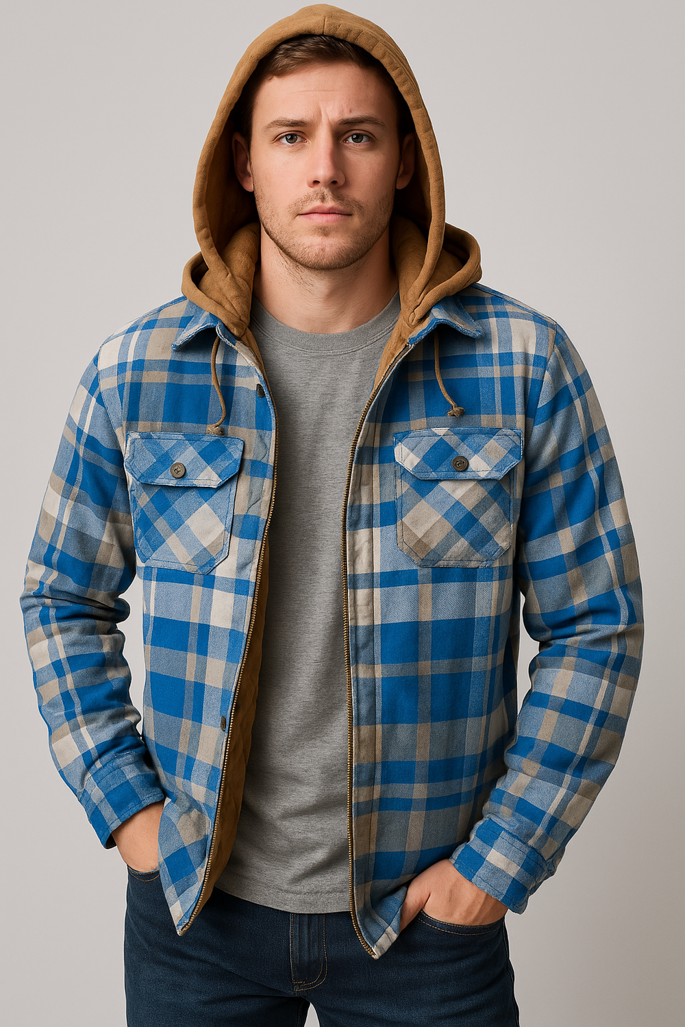 Sportflanelljacke für vielseitige Outdoor-Aktivitäten