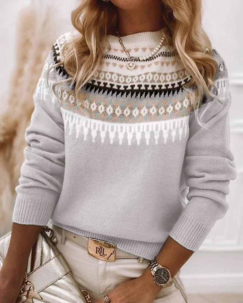 Stylischer Strickpullover für Damen | Gestrickt