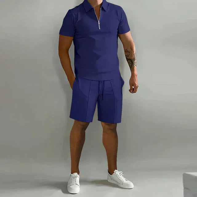 Herren Poloshirts und Kurze Hosen Set | Zweiteilig