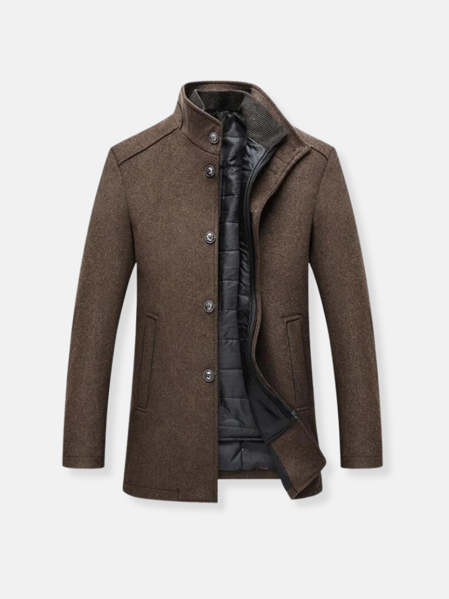 Mittellanger Trenchcoat für Herren | Einreihig