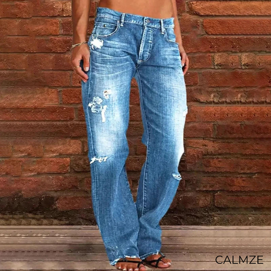 Damen-Jeans in lockerer Passform | Niedrige Taille