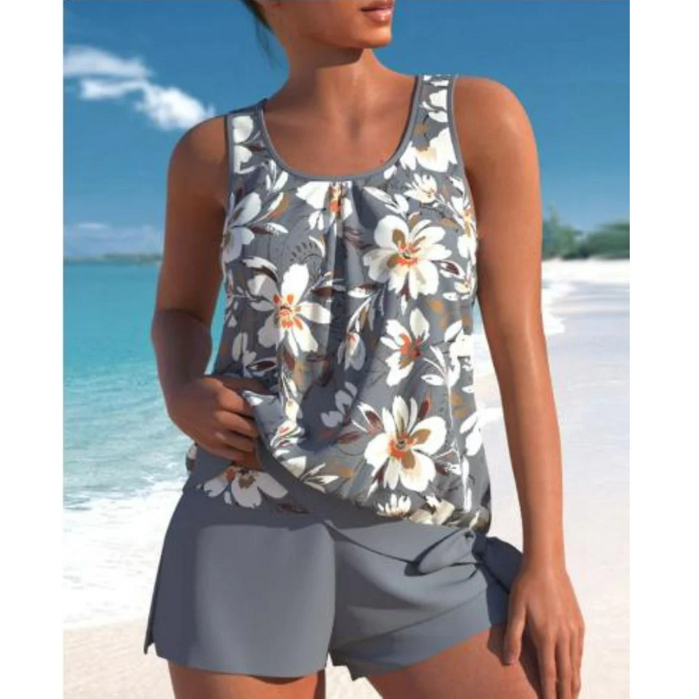 Blumendruck Badeanzug Set für Damen | Sommer