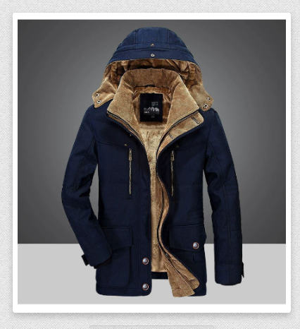 Warme Daunenjacke für Herren
