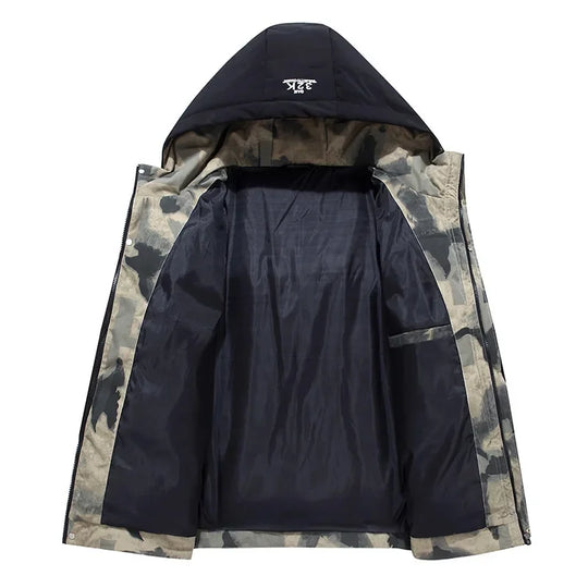 Herren Kapuzen Steppjacke | Warmer Gefütterter Wintermantel