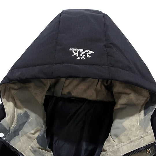 Herren Kapuzen Steppjacke | Warmer Gefütterter Wintermantel