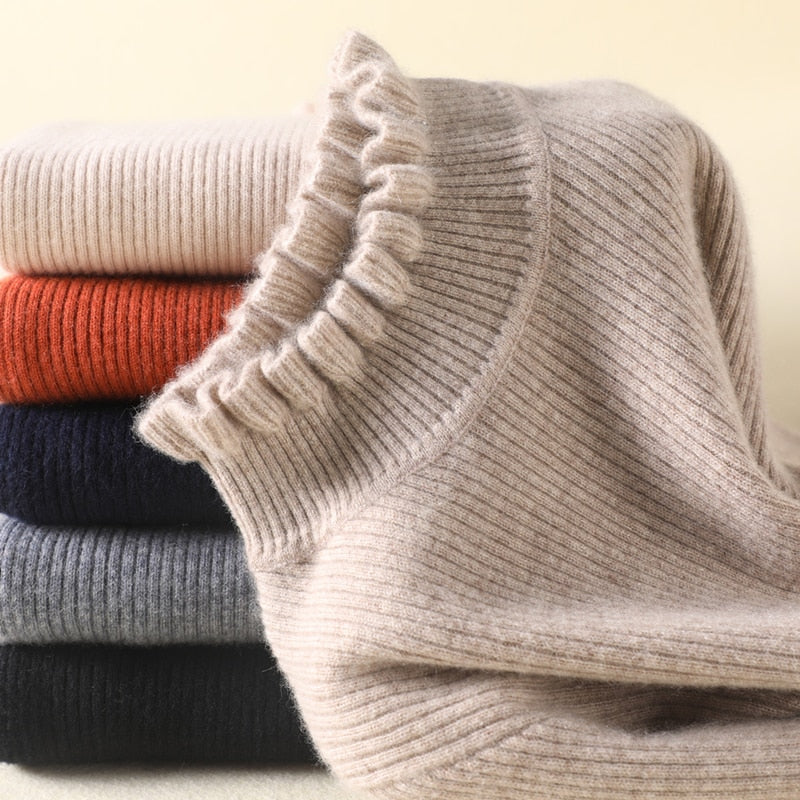 Warmer Rollkragenpullover für Damen