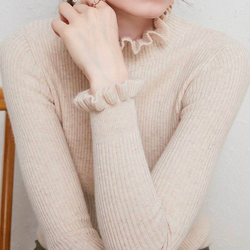 Warmer Rollkragenpullover für Damen