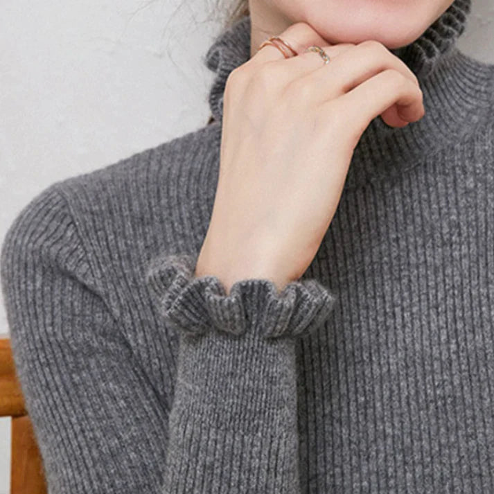 Warmer Rollkragenpullover für Damen