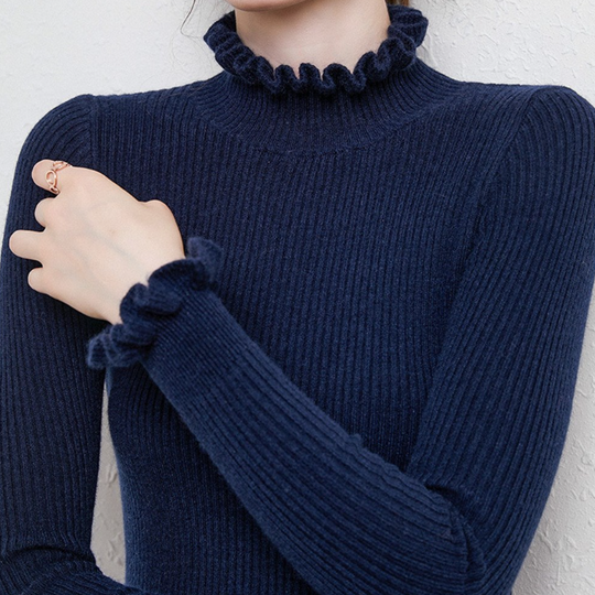 Warmer Rollkragenpullover für Damen