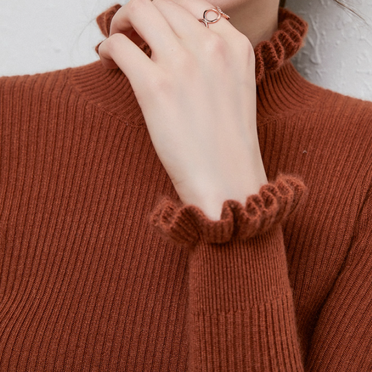 Warmer Rollkragenpullover für Damen