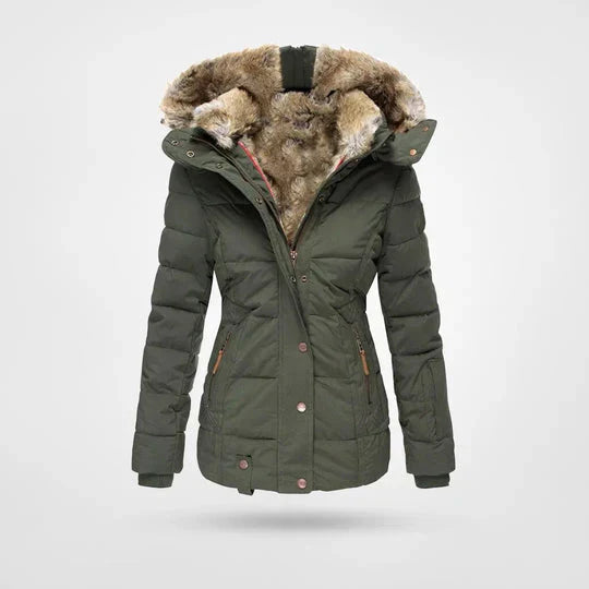 Winterjacke mit Futter und Kapuze für Damen