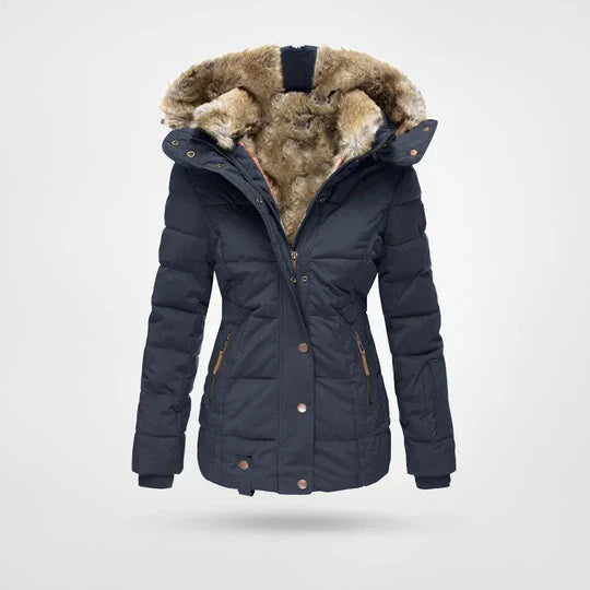 Winterjacke mit Futter und Kapuze für Damen