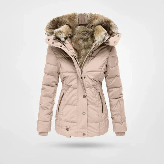 Winterjacke mit Futter und Kapuze für Damen